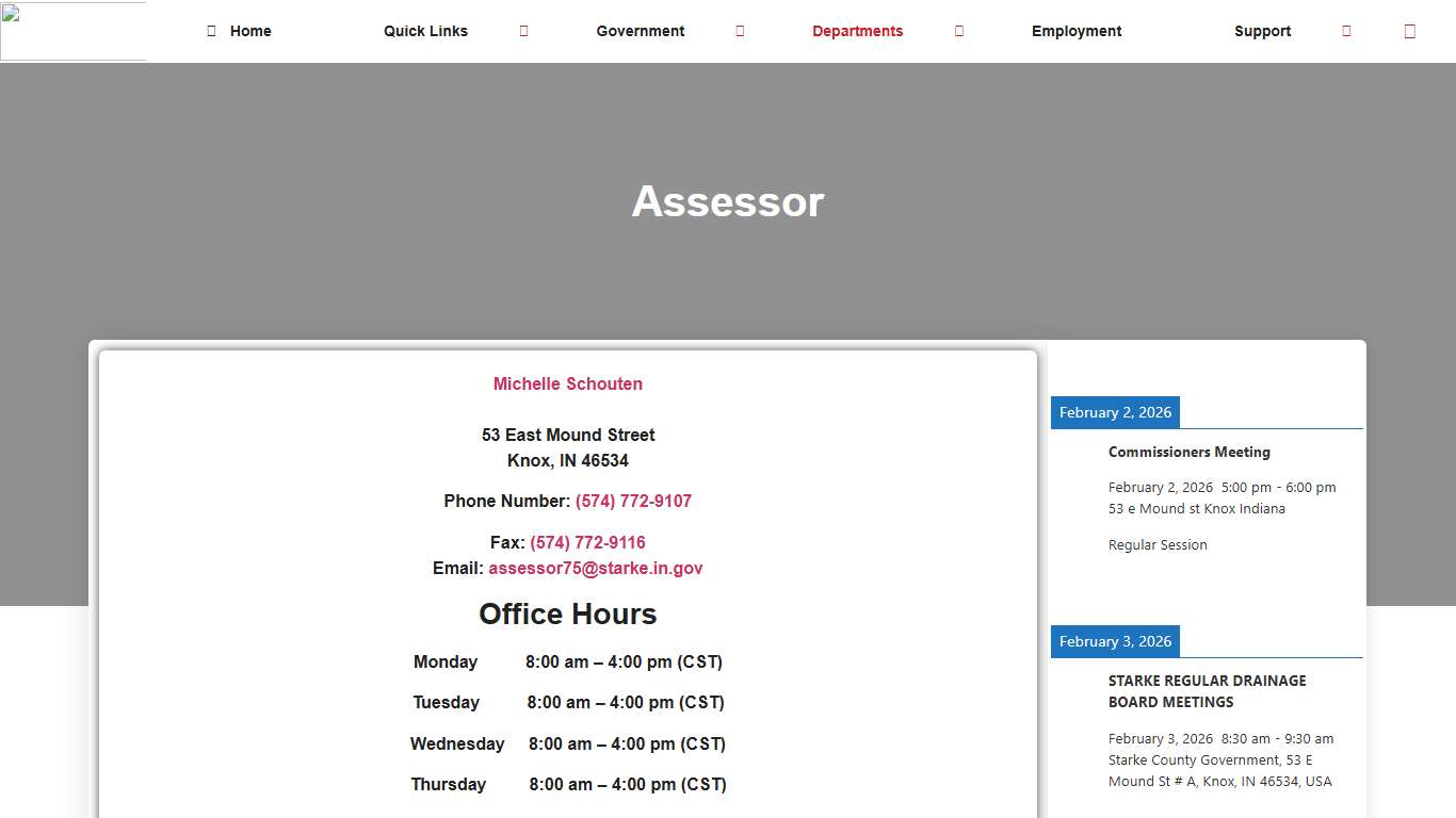 Assessor – Starke County Indiana